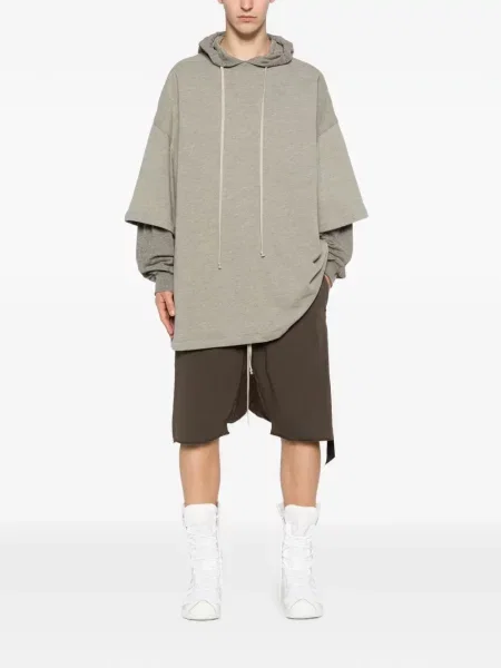 Su raišteliu šortai Rick Owens Drkshdw ruda