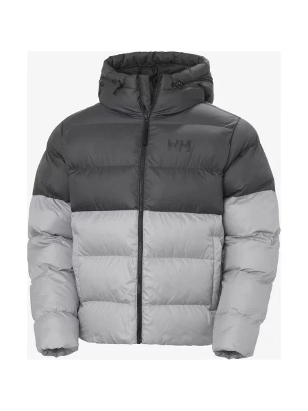 Kurtka z kapturem Helly Hansen Active Puffy jasnoszary ciemnoszary XL szara