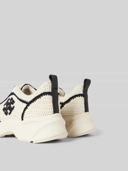 Sneakersy w dzianinowym wyglądzie Tory Burch białe