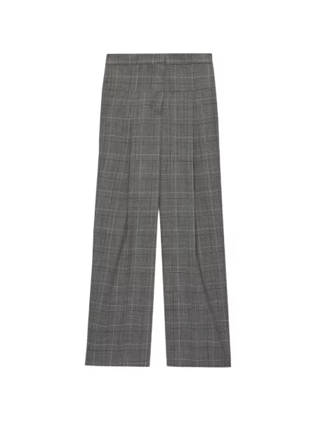 Pantaloni Msgm în carouri cu picior lat gri