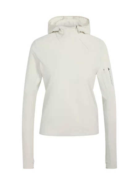 ADIDAS BY STELLA MCCARTNEY Tricou funcțional Running Hybrid Open-Back Hooded Long deschis gri