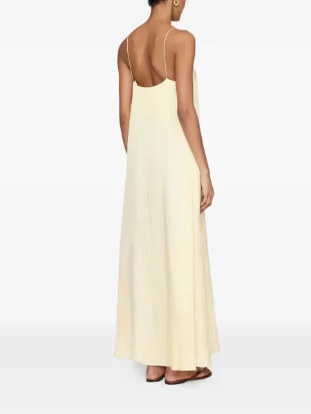 Rochie maxi Anine Bing fără mâneci galben