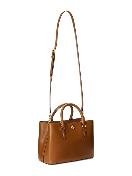 Lauren Ralph Lauren Τσάντα χειρός MARCY κονιάκ καφέ