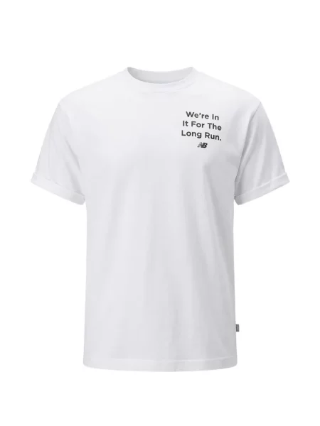 Tricou New Balance cu imagine alergare gri