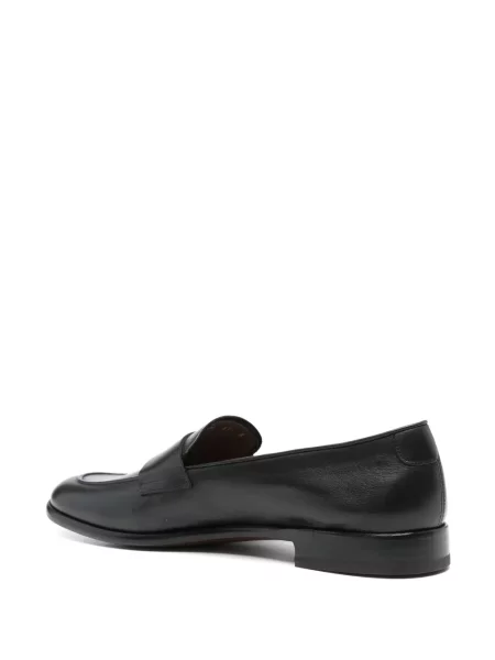 Kožené loafers Fratelli Rossetti černé