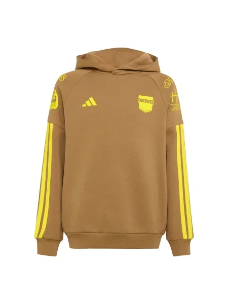 ADIDAS SPORTSWEAR Αθλητική μπλούζα φούτερ Adidas x Fortnite σέπια κίτρινο