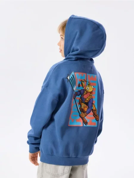 Reserved Mikina Fortnite tmavomodrá