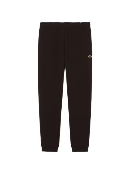 Pantaloni Lacoste cu autograf maro