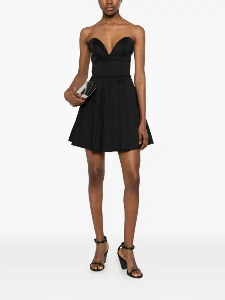 Rochie mini Twenty Fourhaitch fără bretele negru