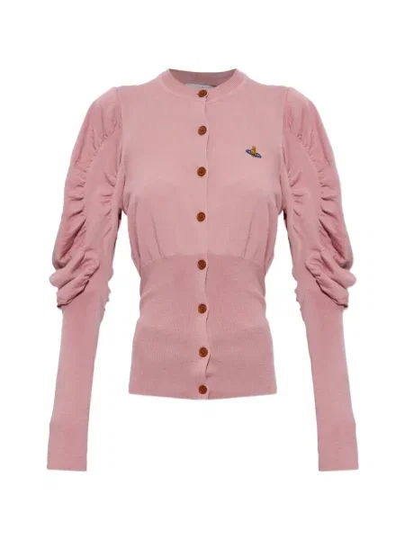 Cardigan Vivienne Westwood cu volane roz