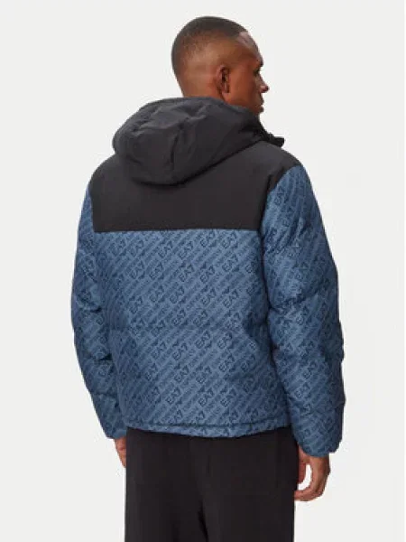 Zimní bunda Emporio Armani modrá