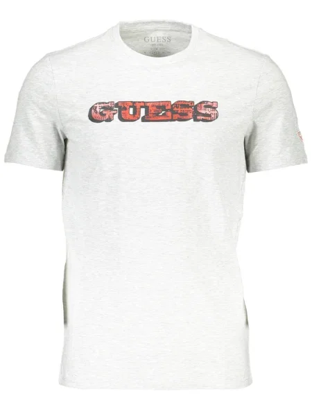 Kratek majica Guess Jeans siva