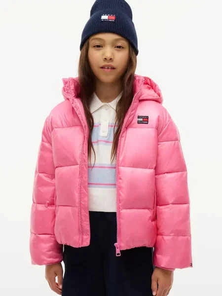 Tommy Hilfiger jachetă pentru copii roz