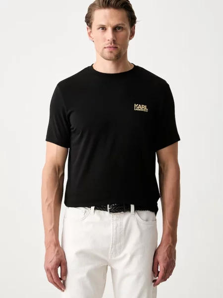 Karl Lagerfeld tricou pentru bărbați din cu negru