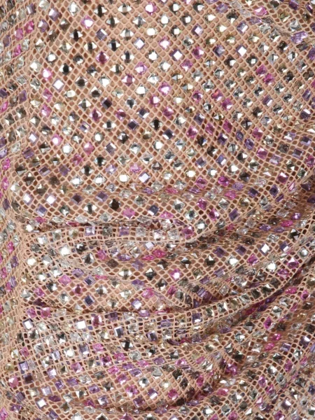 Fusta mini Self-portrait de cristal roz