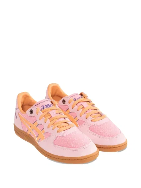 Sneakerși Asics cu șireturi din dantelă roz