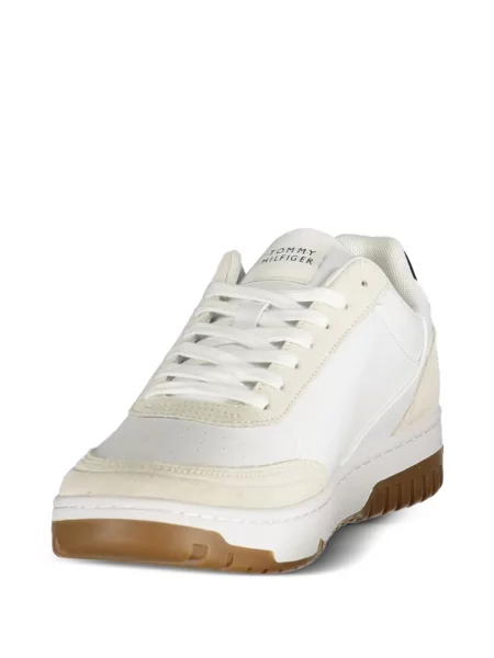 Sneakerși Tommy Hilfiger cu imagine alb