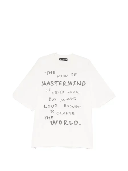 Tricou Mastermind World cu imagine alb