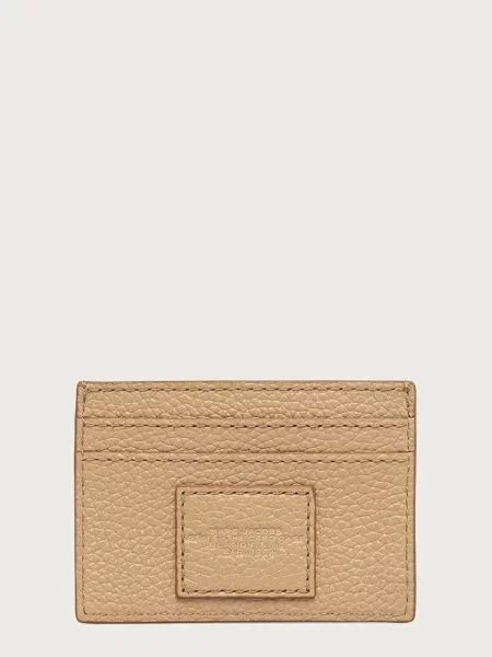 MARC JACOBS etui za kartice usnjeni THE CARD CASE bež