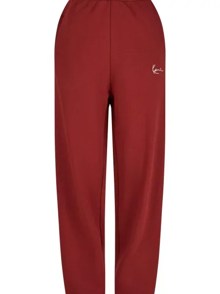 Karl Kani Hlače temno rdeča bela