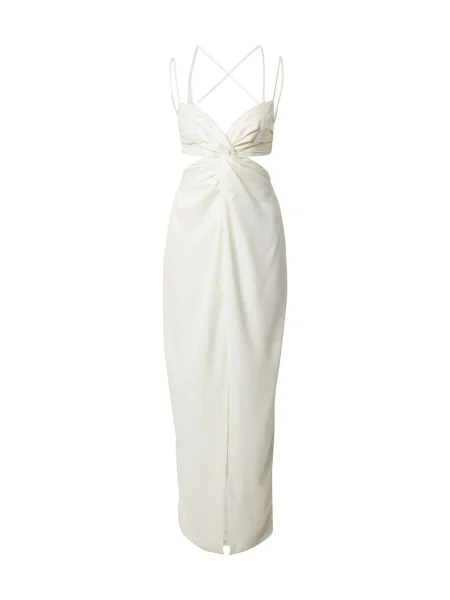 Misspap Rochie coajă de ou alb