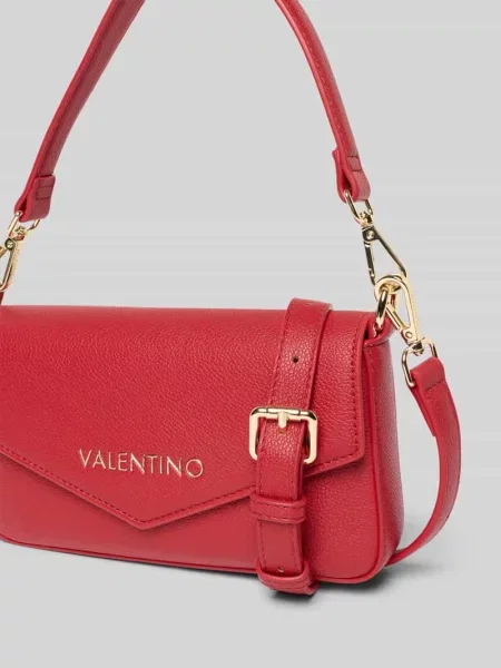 Torebka z detale z logo i zawieszkami model RYTA' Valentino Bags czerwona