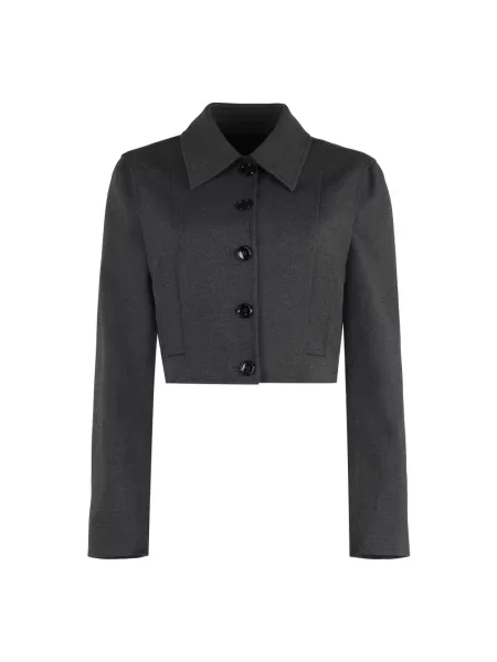 Kurtka Pinko jednorzędowa casual szara