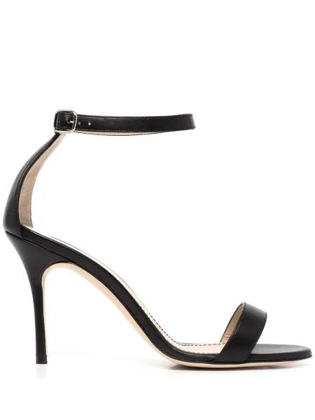 Sandale Manolo Blahnik din piele negru