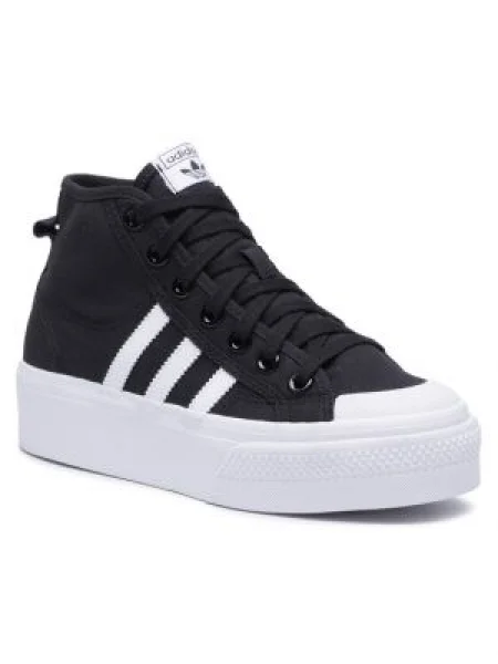 Маратонки Adidas Nizza на платформе черно