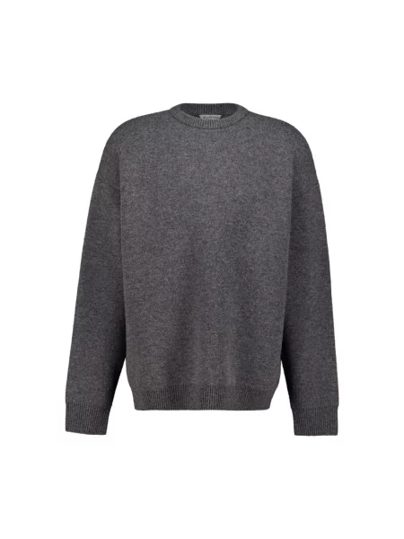 Lniany sweter Balenciaga szary