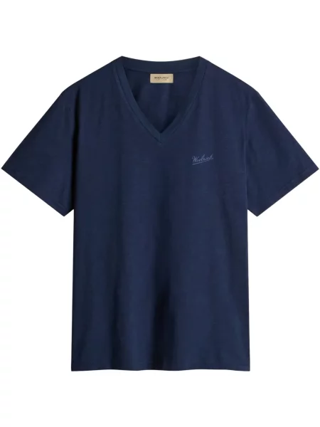 Tricou Woolrich cu imagine albastru