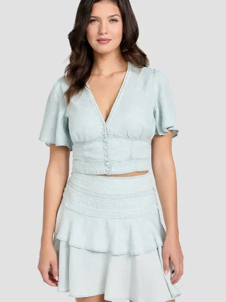 Топ Guess блакитний