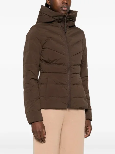 Geacă Canada Goose cu glugă maro