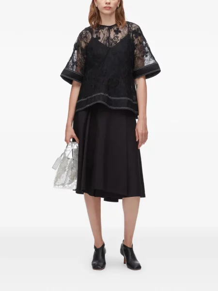 Top 3.1 Phillip Lim din dantelă negru