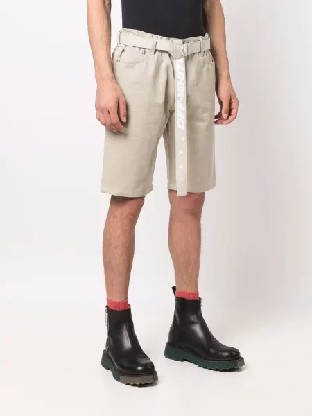 Opásaný bermudy Off-white bílé