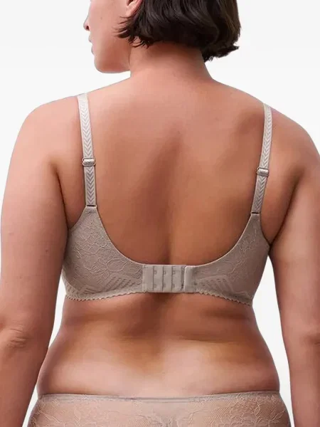 Sutien Chantelle cu imprimeu geometric din dantelă
