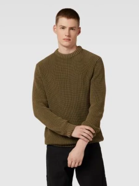 Sweter z dzianiny z detalem z logo model ‘Acid’ Alpha Industries