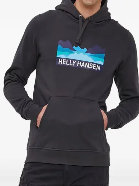 Mikina s kapucňou Helly Hansen sivá