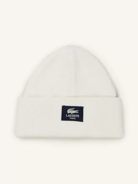 Czapka Lacoste Square Logo czysty biały