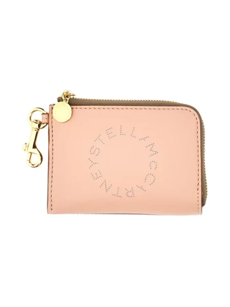 Portfel Stella Mccartney z logo różowy