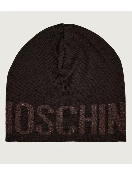 Moschino Gyapjú sapka barna