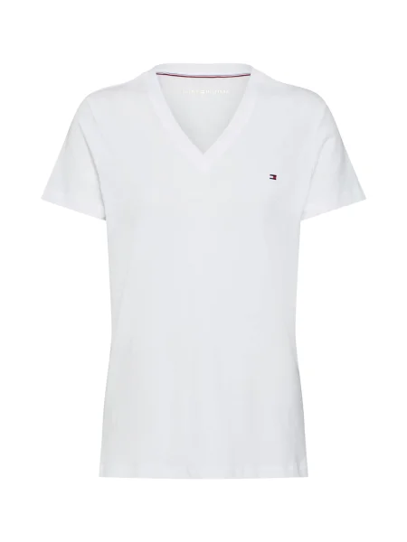 TOMMY HILFIGER Póló tengerészkék / piros fehér