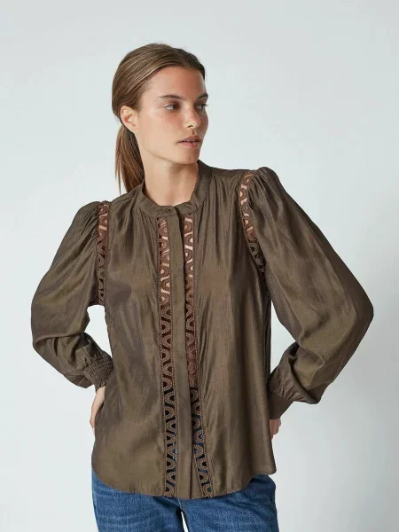 Co'couture Bluză Aila' maro