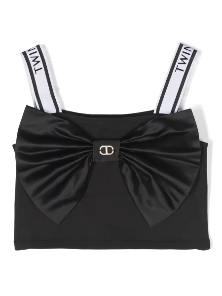 Top dziecięcy Twinset czarny