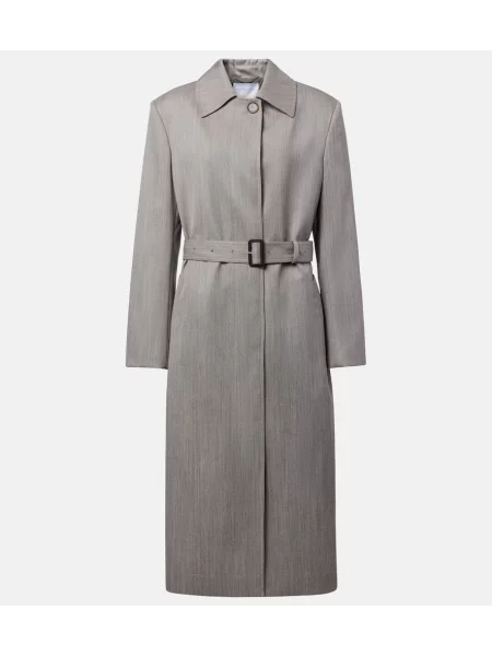 Płaszcz Stella Mccartney wełniany szary