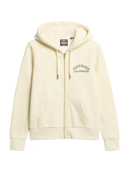 Superdry & Co Tréning dzseki krém smaragd / narancs szürke