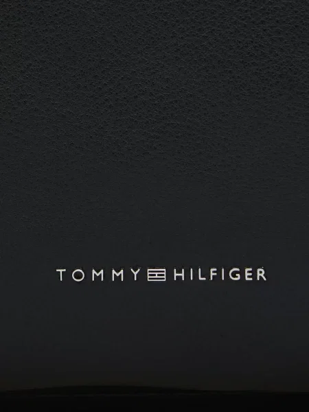 Кожаный рюкзак Tommy Hilfiger в деловом стиле черный