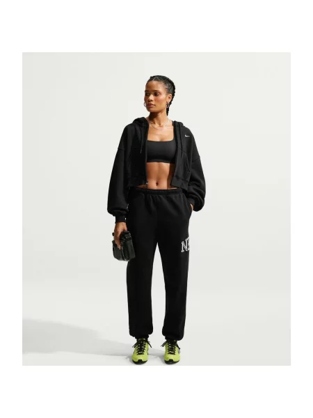 Długie spodnie Nike Studio Fleece Medium Weight Graphic L czarny