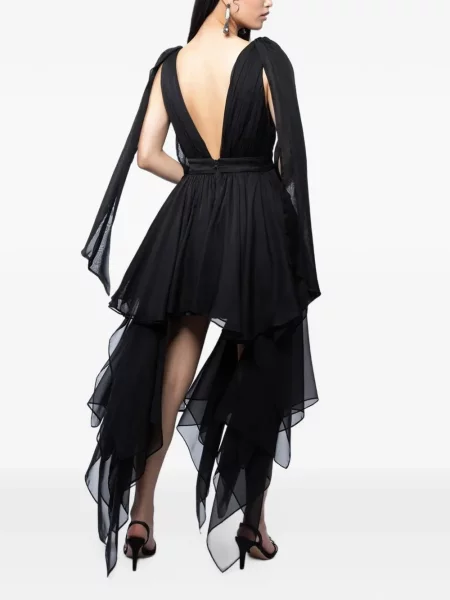 Rochie mini Monarh asimetrică negru