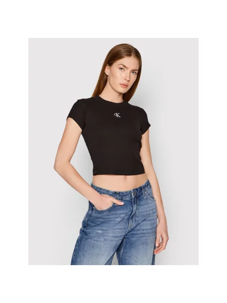Calvin Klein Jeans T-shirt Slim Fit crna